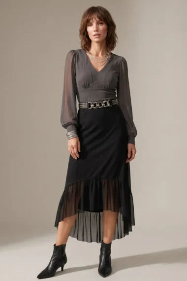 Conjunto 2-colors blusa e saia  /155CJO