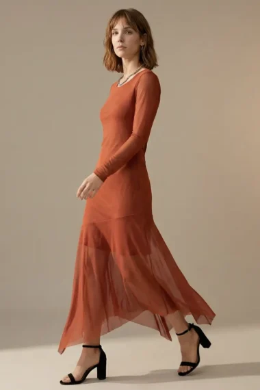 Alternative view of Vestido com recortes assimétricos /495ARG