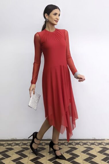 Alternative view of Vestido evasê assimétrico /496VM3