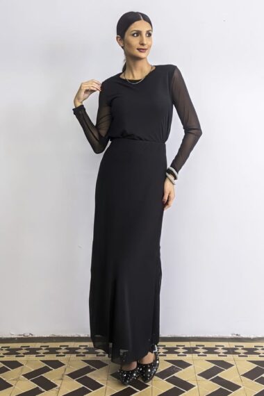 Alternative view of Conjunto blusa básica e saia máxi com fendas /161CJO