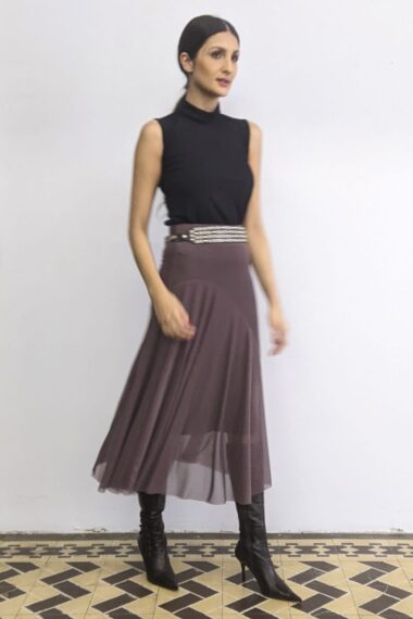 Saia godê com cortes assimétricos / 551CAC