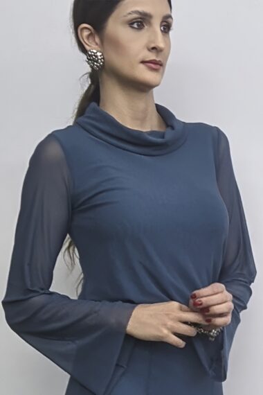 Alternative view of Blusa ampla com gola boba manga sino /555OXF