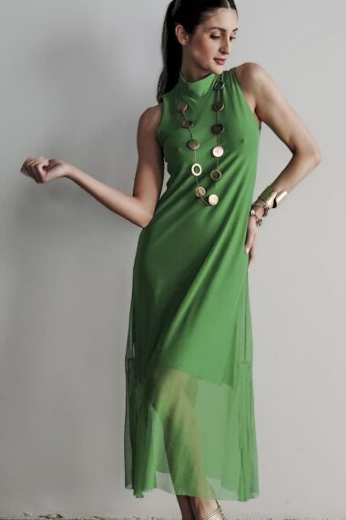 Alternative view of Vestido de tule gola alta /454FOL