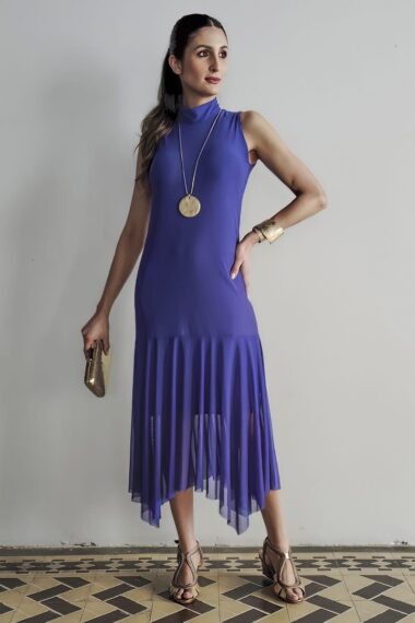 Alternative view of Vestido manga cavada com gola alta /515ROY