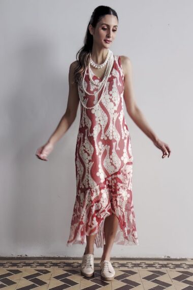 Alternative view of Vestido manga cavada com babados /558VES307