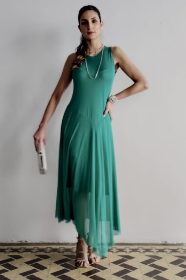 Alternative view of Vestido maxi com decote redondo /567ESM