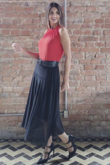 Saia de Tule Midi / 304PTO