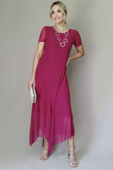 Vestido midi assimétrico /561PIT