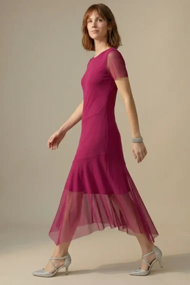 Alternative view of Vestido midi assimétrico /561PIT