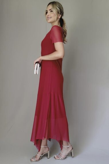 Alternative view of Vestido midi assimétrico /561VM3