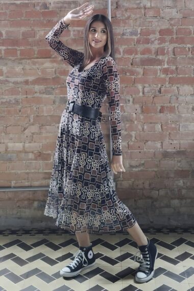 Vestido de Tule Midi /366VES337