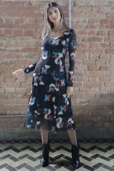 Alternative view of Vestido de Tule Midi /366VES339