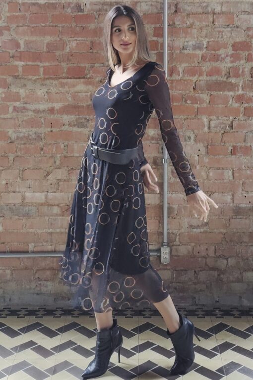 Vestido de Tule Midi /366VES372