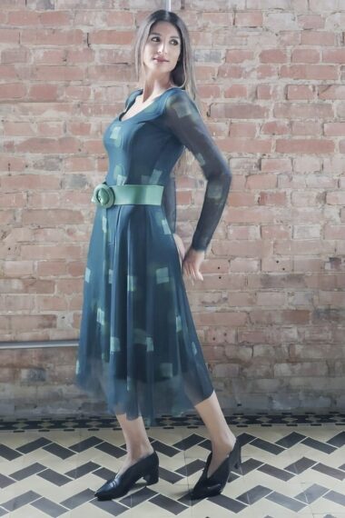 Alternative view of Vestido de Tule Midi /366VES373