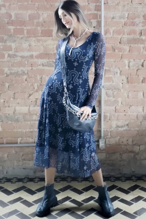 Vestido de Tule Midi /366VES376