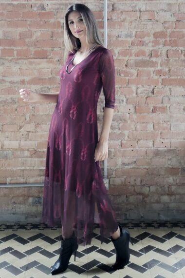 Alternative view of Vestido decote V com fendas laterais /563VES368