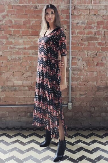 Alternative view of Vestido decote V com fendas laterais /563VES362