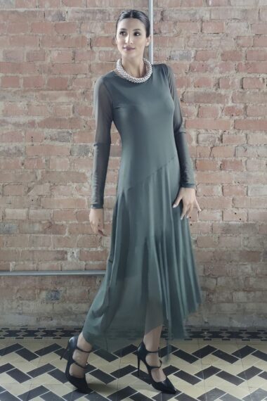 Alternative view of Vestido com recortes assimétricos /495OLI