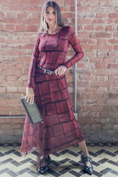 Vestido com recortes assimétricos /495VES124