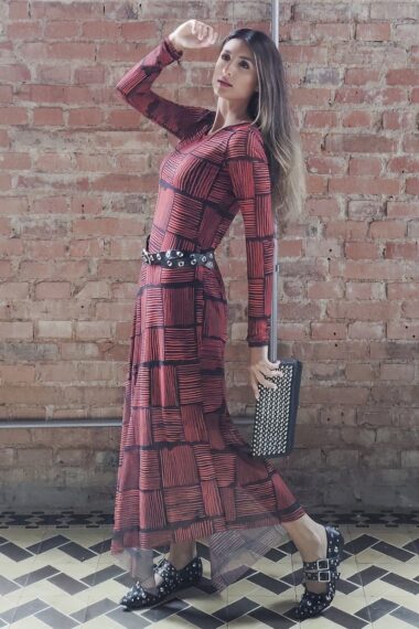 Alternative view of Vestido com recortes assimétricos /495VES124