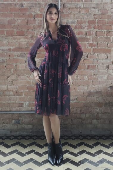 Alternative view of Vestido curto com gola /498SFO227