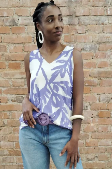 Blusa manga cavada /201BLU175