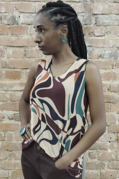 Blusa manga cavada /201BLU244