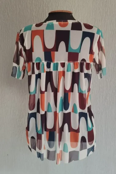 Alternative view of Blusa de tule decote V /350BLU160