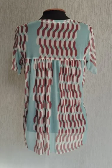 Alternative view of Blusa de tule decote V /350BLU349