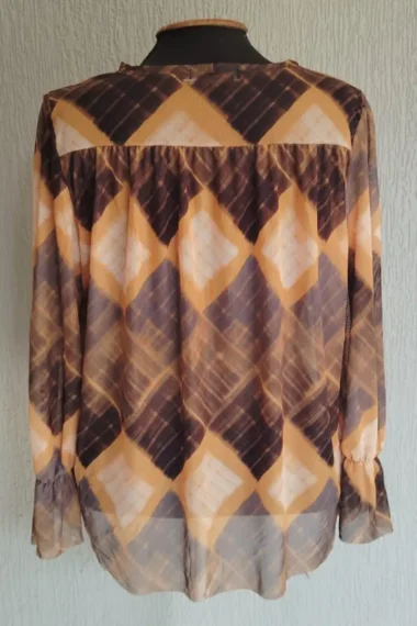 Alternative view of Bata de tule com frente franzida /412BLU094