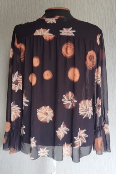 Alternative view of Bata de tule com frente franzida /412BLU109