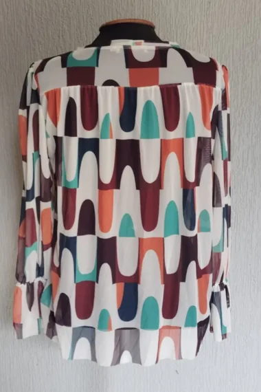 Alternative view of Bata de tule com frente franzida /412BLU160