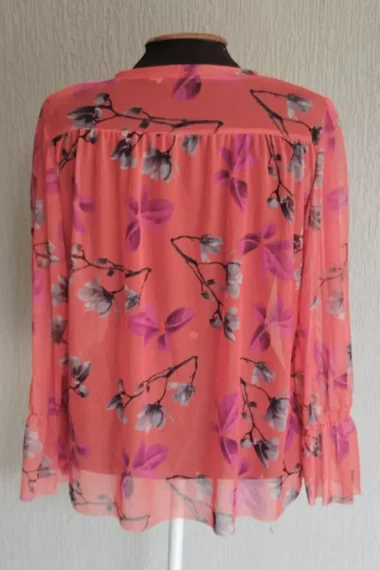 Alternative view of Bata de tule com frente franzida /412BLU172