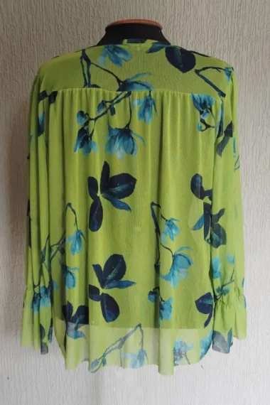 Alternative view of Bata de tule com frente franzida /412BLU173