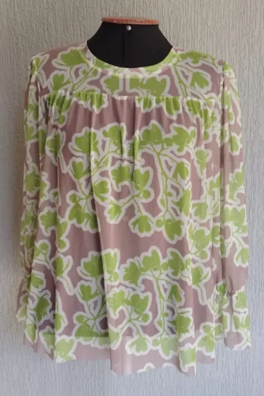 Bata de tule com frente franzida /412BLU177