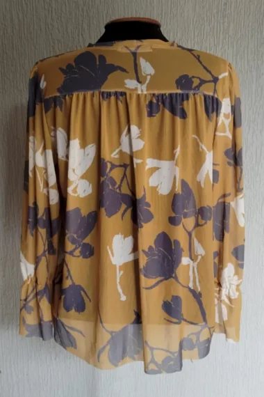 Alternative view of Bata de tule com frente franzida /412BLU181