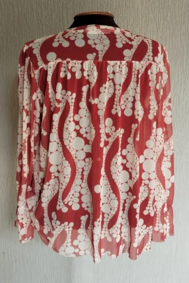 Alternative view of Bata de tule com frente franzida /412BLU307