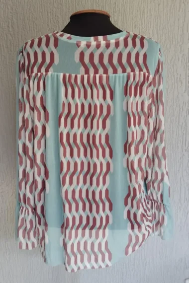 Alternative view of Bata de tule com frente franzida /412BLU349