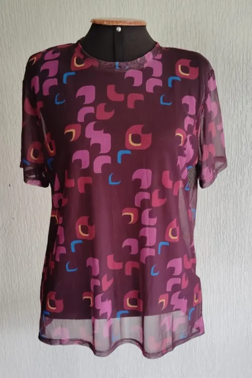 T-shirt de tule /556BLU294