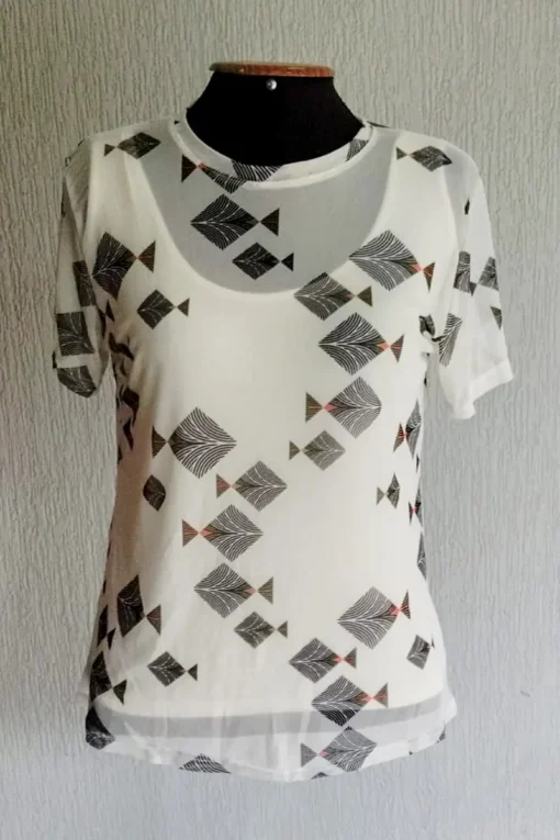 T-shirt de tule /556BLU341