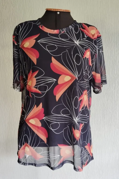 T-shirt de tule /556BLU313