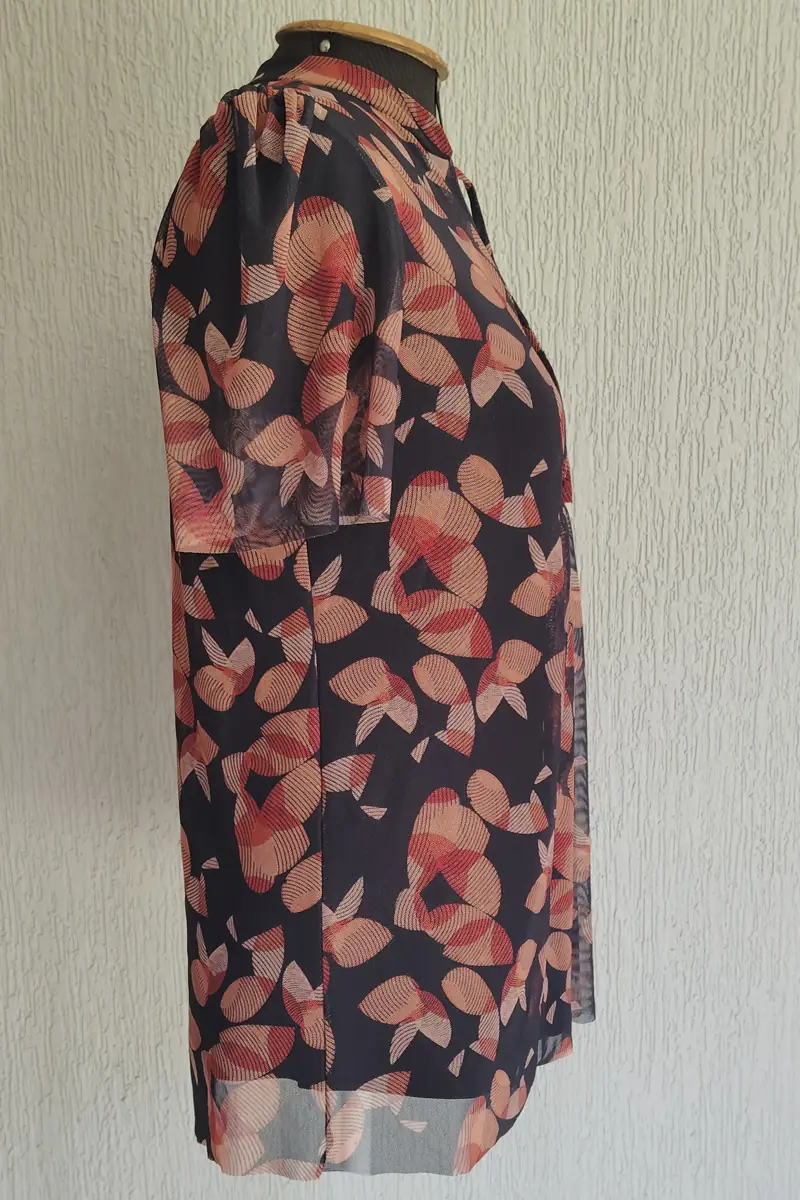 Blusa manga curta com amarração /484BLU006 - Imagem 2