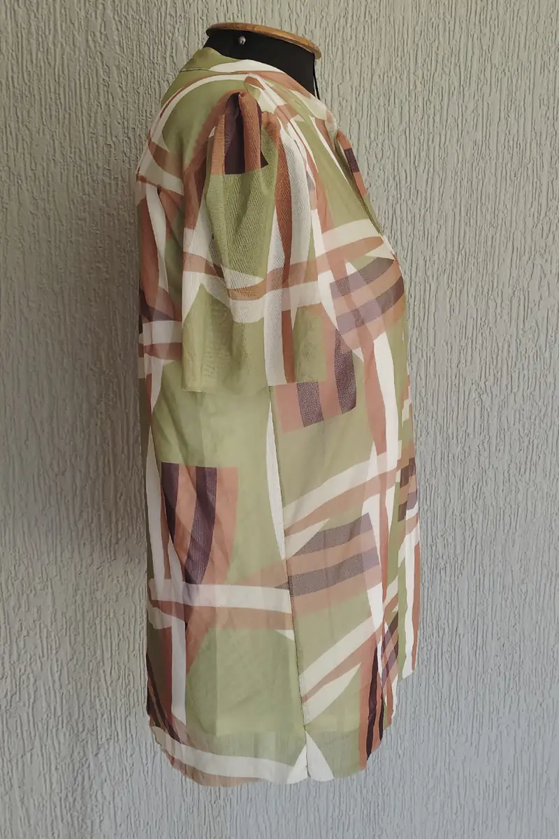 Blusa manga curta com amarração /484BLU142 - Imagem 2