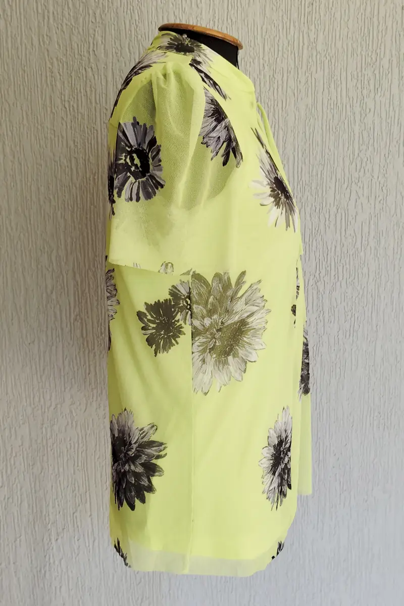 Blusa manga curta com amarração /484BLU255 - Imagem 2