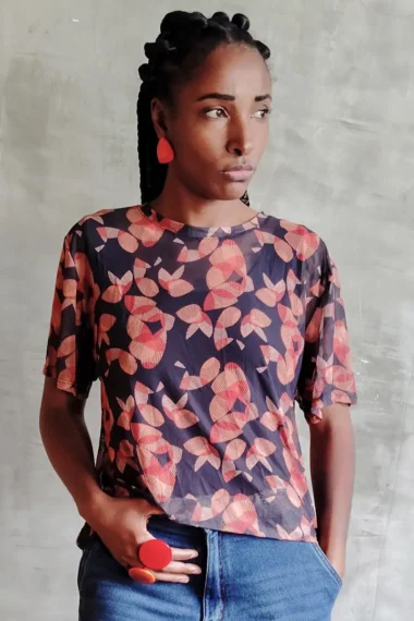 T-shirt de tule /556BLU006