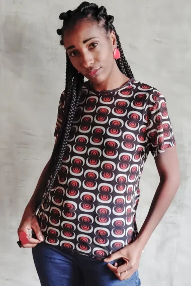 T-shirt de tule /556BLU065