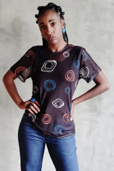 T-shirt de tule /556BLU139