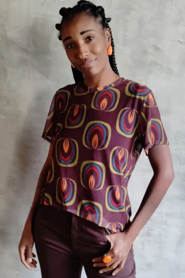 T-shirt de tule /556BLU148