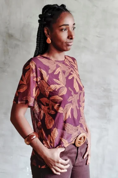 T-shirt de tule /556BLU216