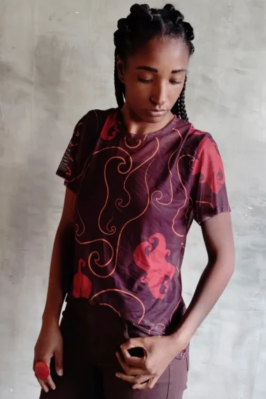 T-shirt de tule /556BLU235